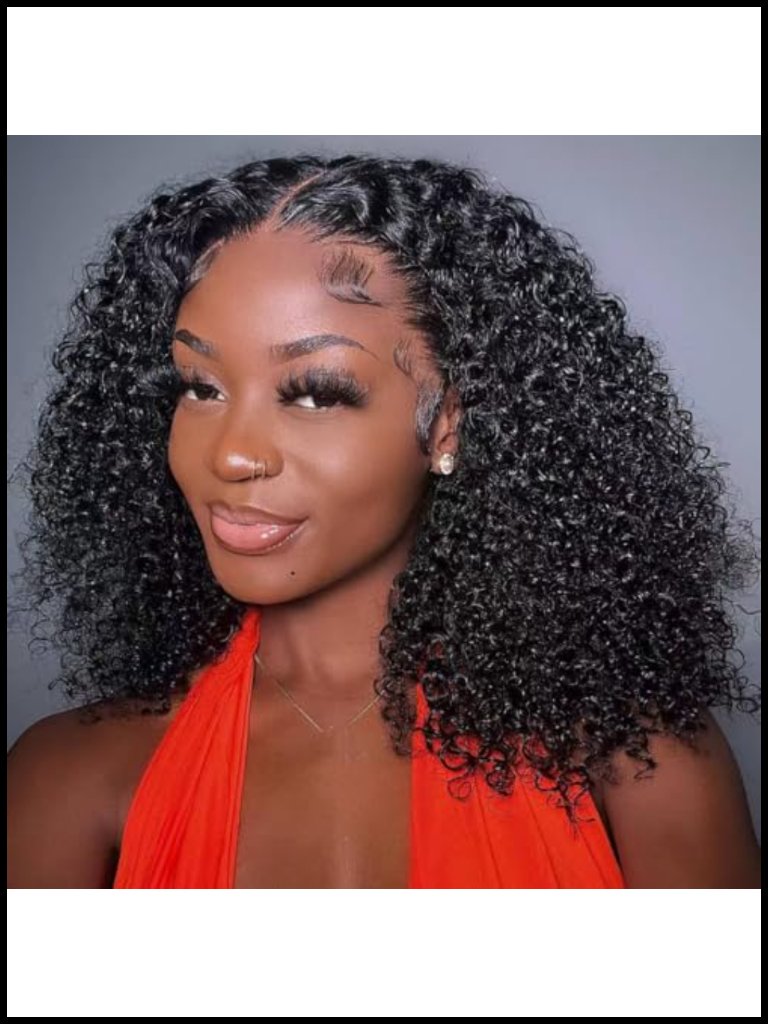 Bob Wig Human Hair 13x4 Deep Wave Lace Front Wig Curly Wet And Wavy 220%